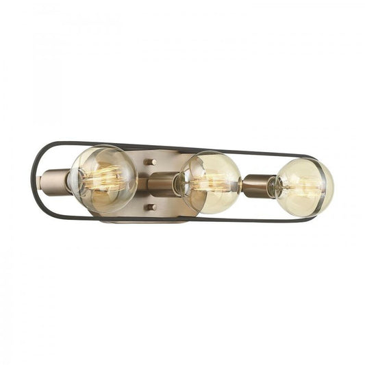 Satco 60-6653 Vanity Fixture Chassis; 3 Light; Copper Brushed Brass