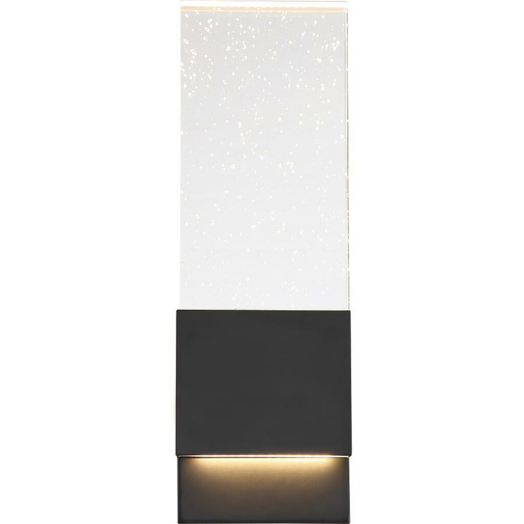 Satco 62-1513 13W LED Sconce Fixture Ellusion; Large Wall Matte Black