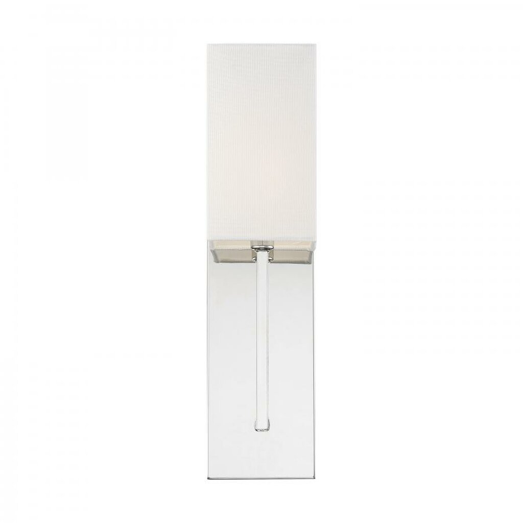 Satco 60-6693 Sconce Fixture Vesey; 1 Light; Wall Polished Nickel