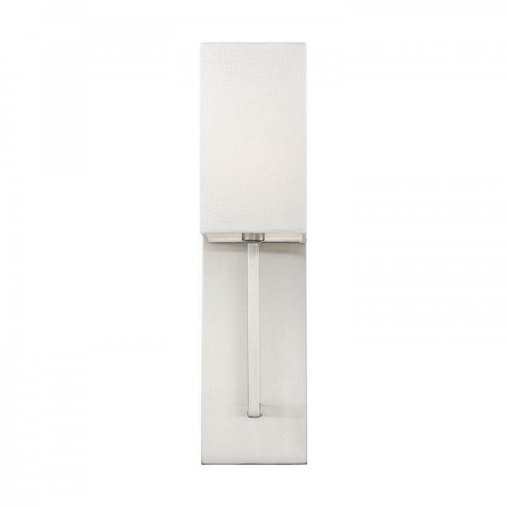 Satco 60-6691 Sconce Fixture Vesey; 1 Light; Wall Brushed Nickel
