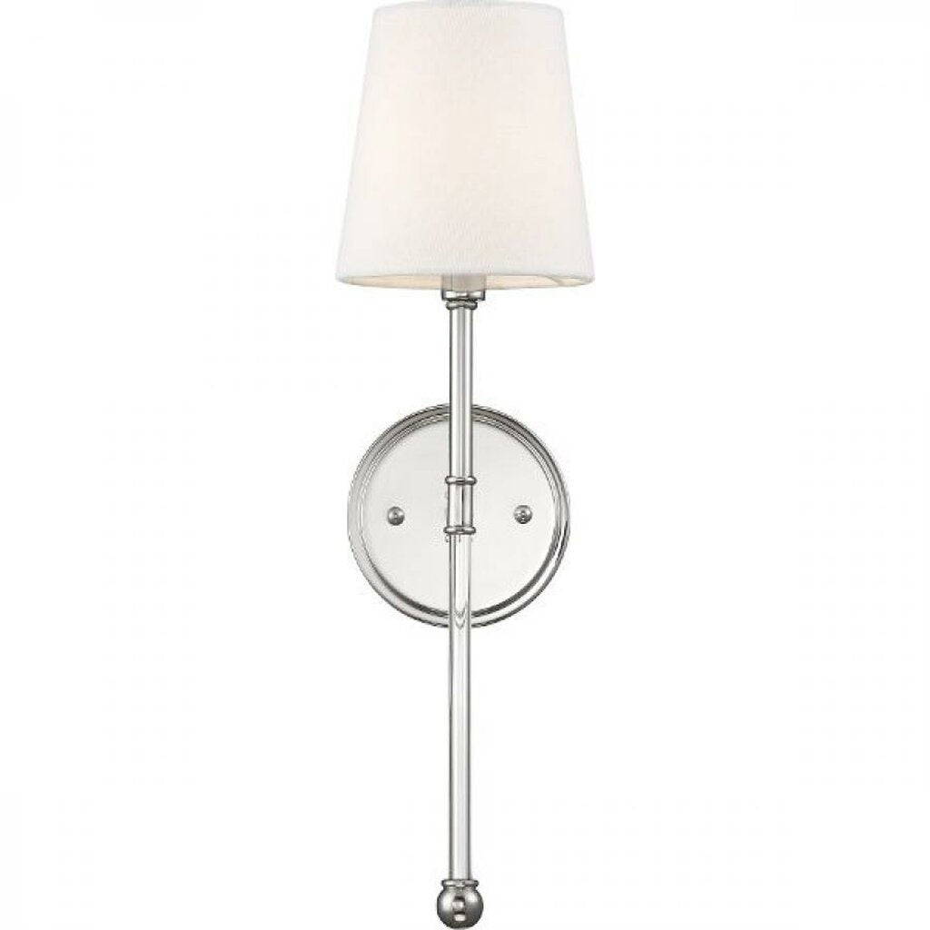 Satco 60-6688 Sconce Fixture Olmstead; 1 Light; Wall Polished Nickel