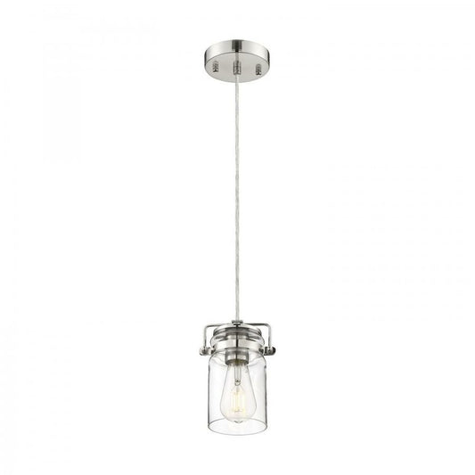 Satco 60-6734 Mini Pendant Fixture Antebellum; 1 Light; Polished