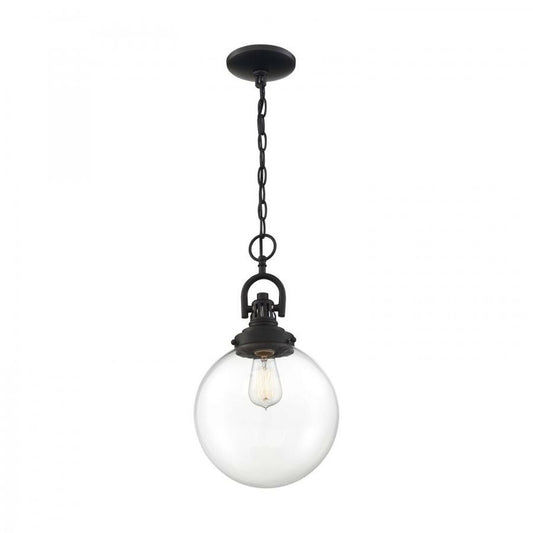 Satco 60-6673 Pendant Fixture Skyloft; 1 Light; Aged Bronze Finish