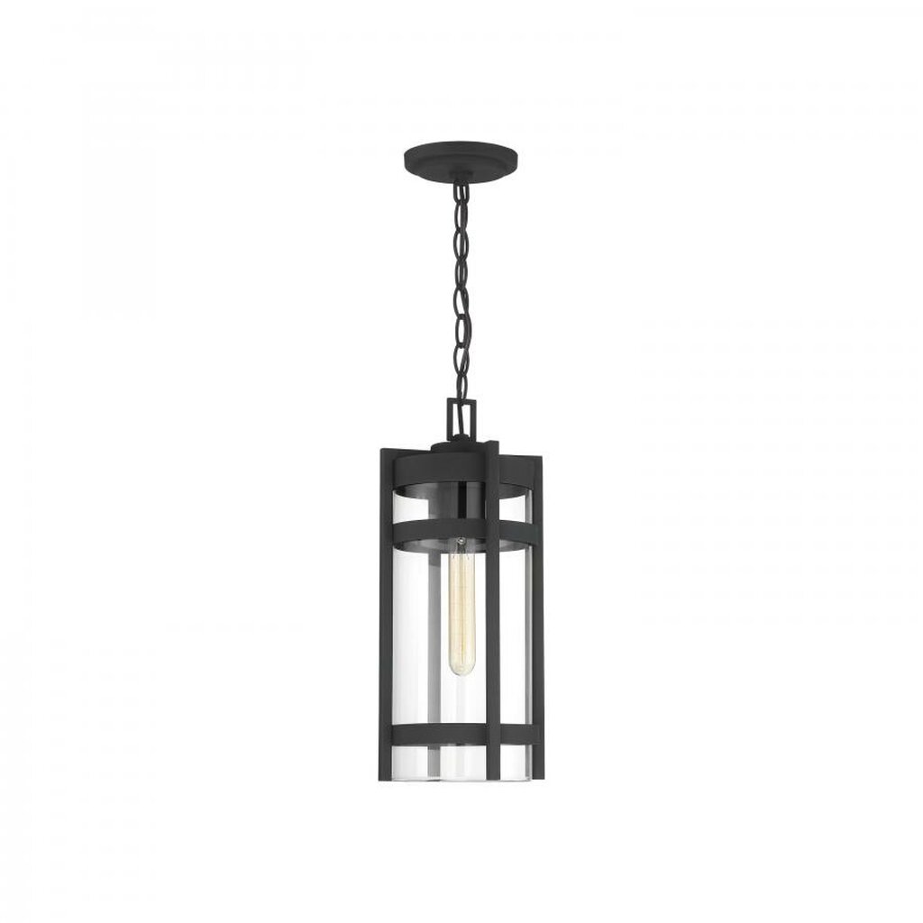 Satco 60-6574 Hanging Lantern Fixture Tofino; 1 Light; Textured Black