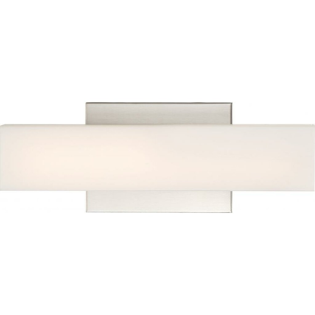 Satco 62-1330 13W LED Vanity Fixture Jess; Small Brushed Nickel Finish