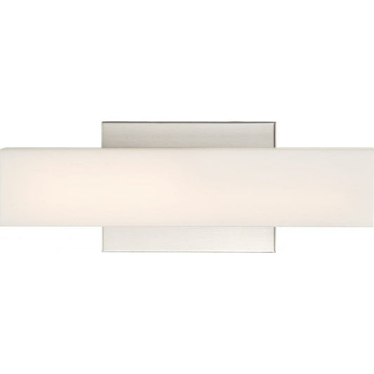 Satco 62-1330 13W LED Vanity Fixture Jess; Small Brushed Nickel Finish