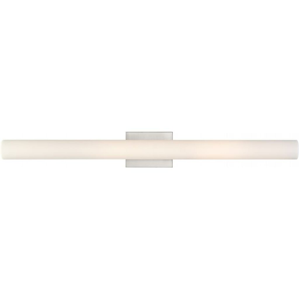 Satco 62-1323 39W LED Vanity Fixture Bend; Large Brushed Nickel Finish