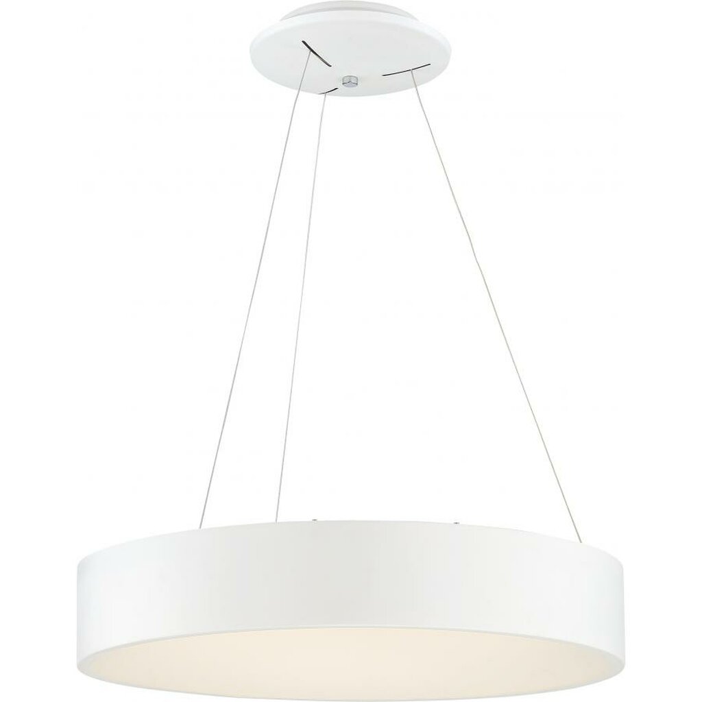 Satco 62-1457 30W LED Pendant Fixture Orbit; White Finish
