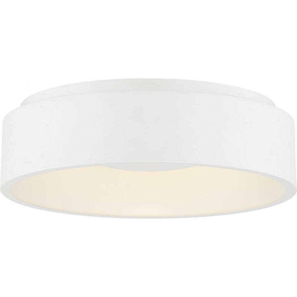 Satco 62-1453 30W LED Flush Mount Fixture Orbit; White Finish