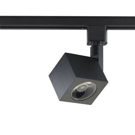 Satco TH464 12W LED Track Head Fixture 1 Light - Square Black 36 Deg.