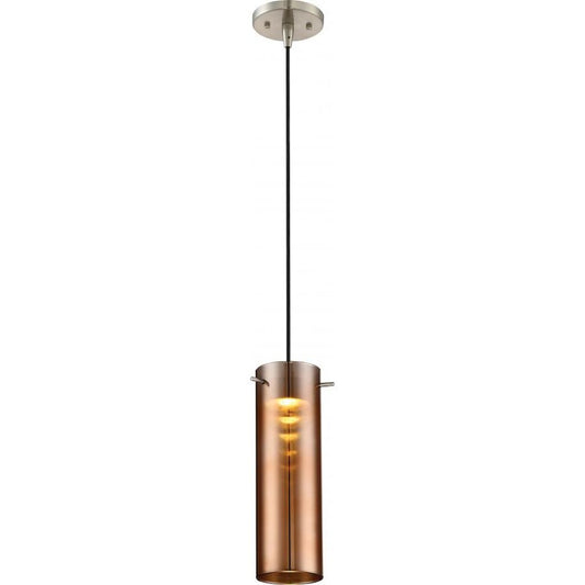 Satco 62-955 12W LED Mini Pendant Fixture Pulse; with Copper Glass;