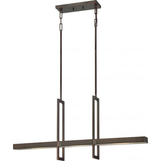 Satco 62-116 39W LED Island Pendant Fixture Frame; 3 Module with