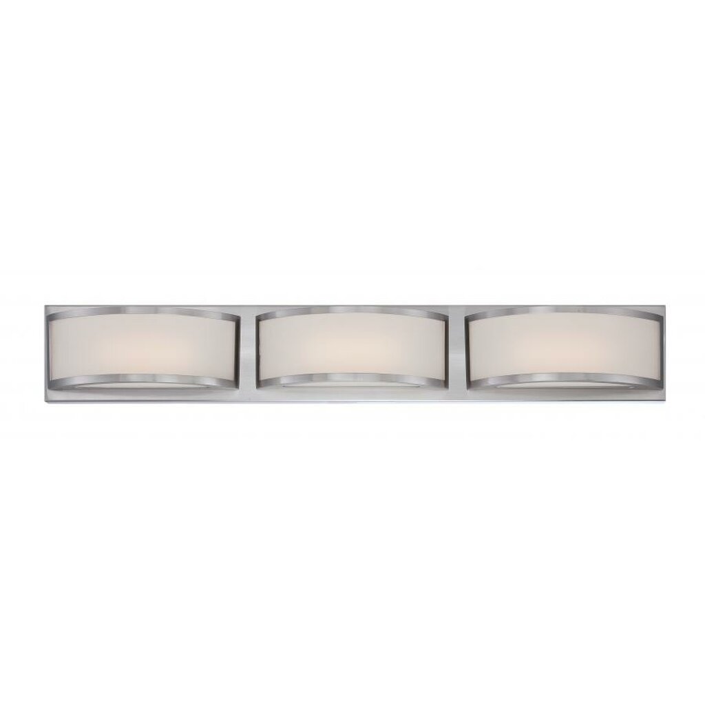 Satco 62-319 30W LED Vanity Fixture Mercer; (3) Wall Sconce; Frosted