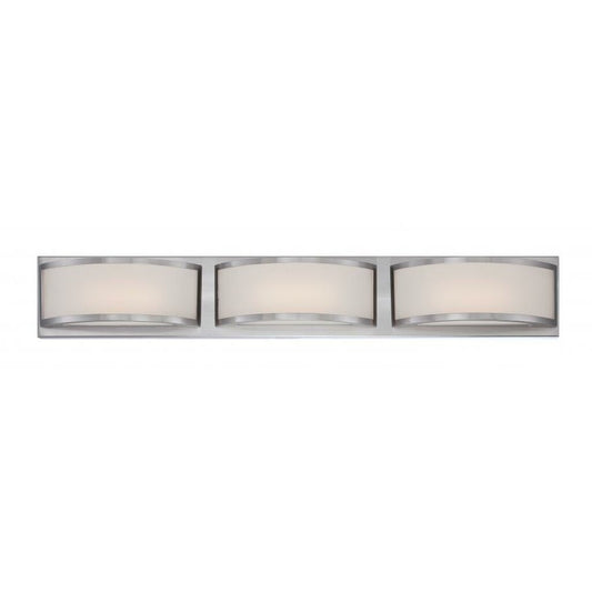 Satco 62-319 30W LED Vanity Fixture Mercer; (3) Wall Sconce; Frosted