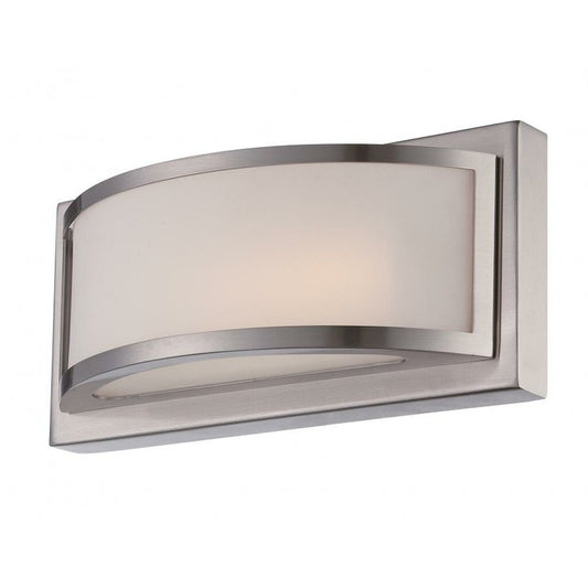 Satco 62-317 10W LED Vanity Fixture Mercer; (1) Wall Sconce; Frosted