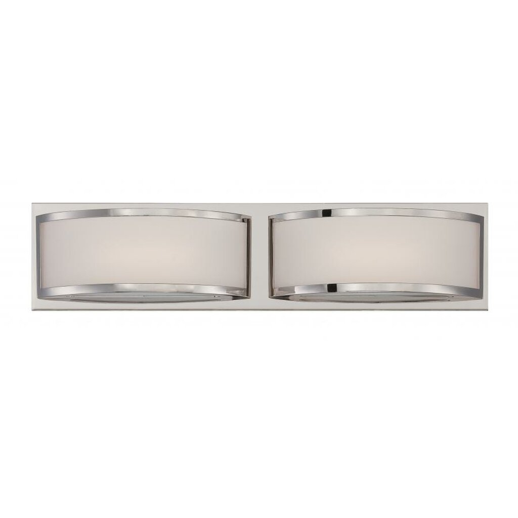 Satco 62-312 20W LED Vanity Fixture Mercer; (2) Wall Sconce; Frosted