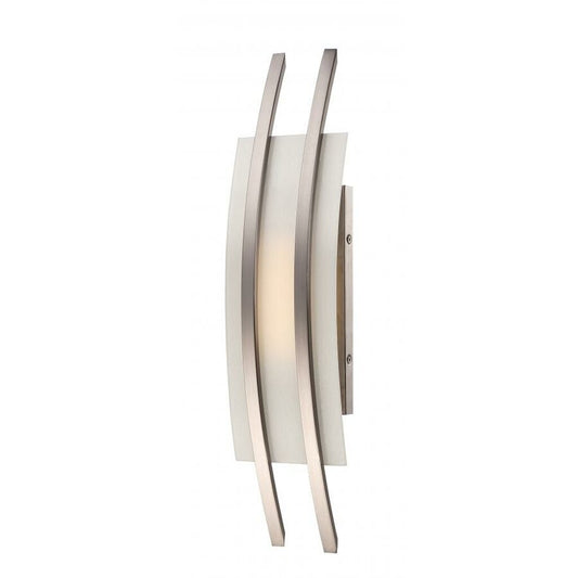 Satco 62-102 10W LED Sconce Fixture Trax; 1 Module Wall with Frosted