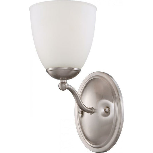 Satco 60-5031 Vanity Fixture Patton; 1 Light; with Frosted Glass