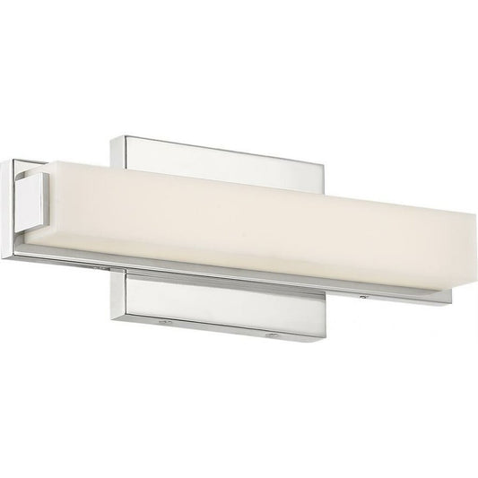 Satco 62-1101 13W LED Vanity Fixture Slick 13 in.; Polished Nickel