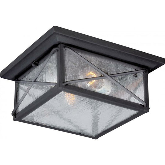 Satco 60-5626 Flush Mount Fixture Wingate; 2 light; Outdoor Flush with
