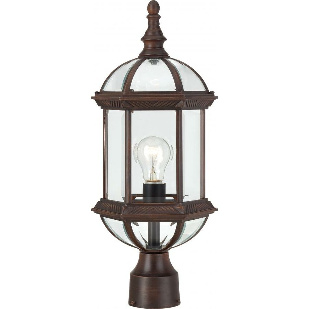 Satco 60-4975 Post Lantern Fixture Boxwood; 1 Light; 19 in.; Outdoor