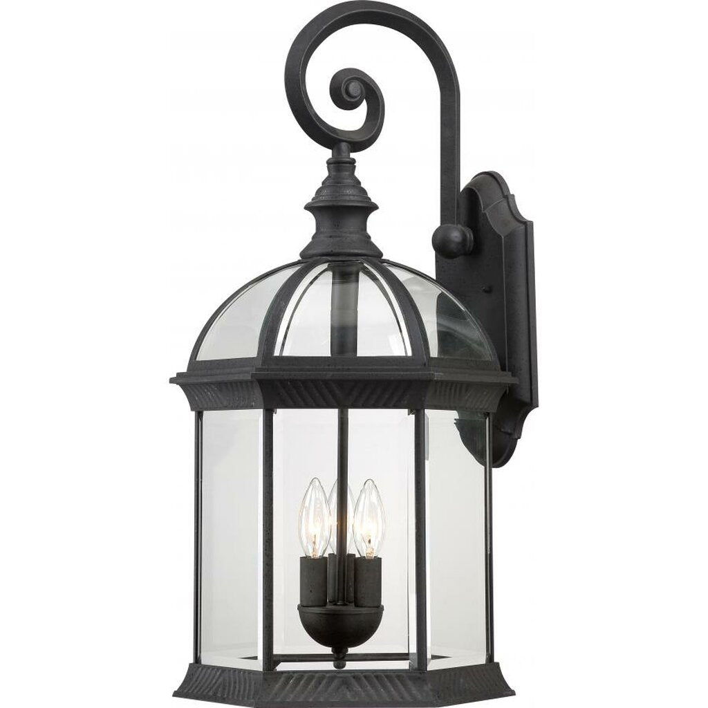 Satco 60-4969 Wall Lantern Fixture Boxwood; 3 Light; 26 in.; Outdoor