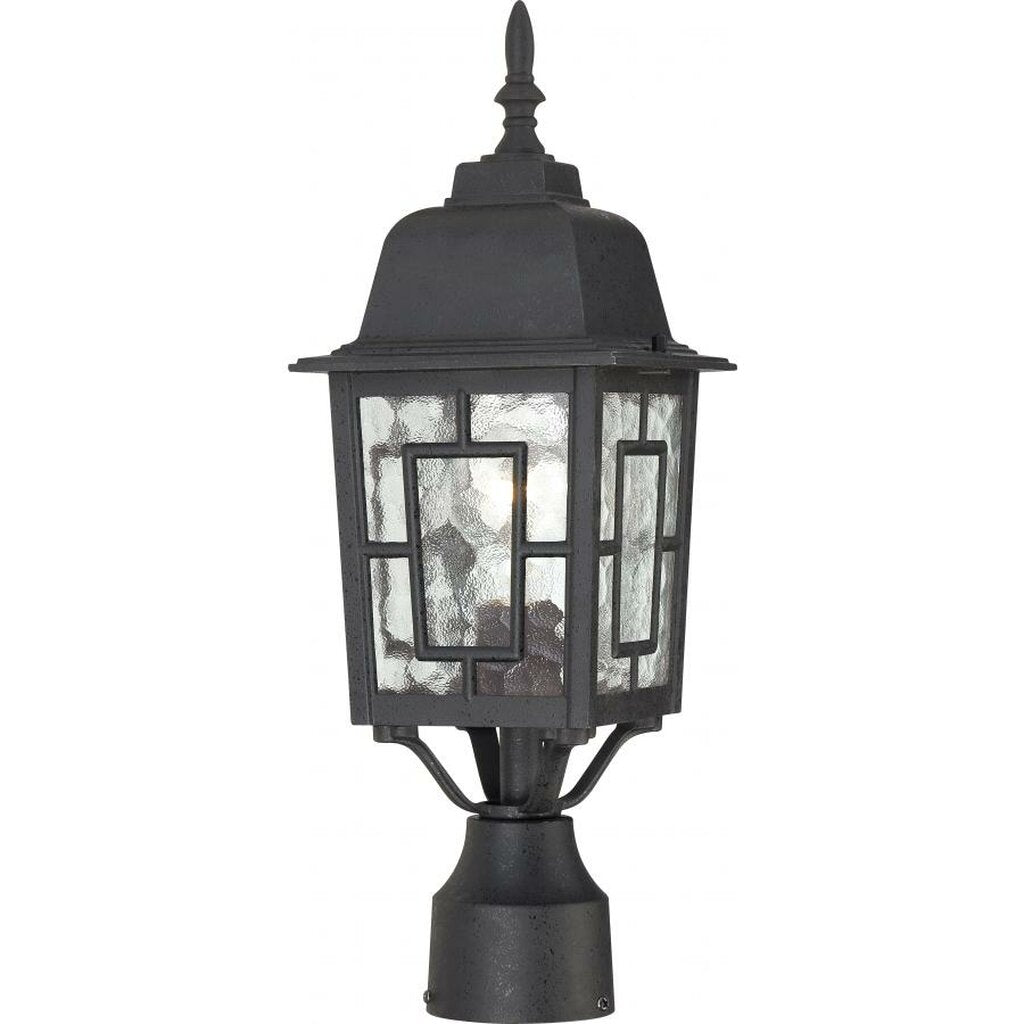 Satco 60-4929 Post Lantern Fixture Banyan; 1 Light; 17 in.; Outdoor