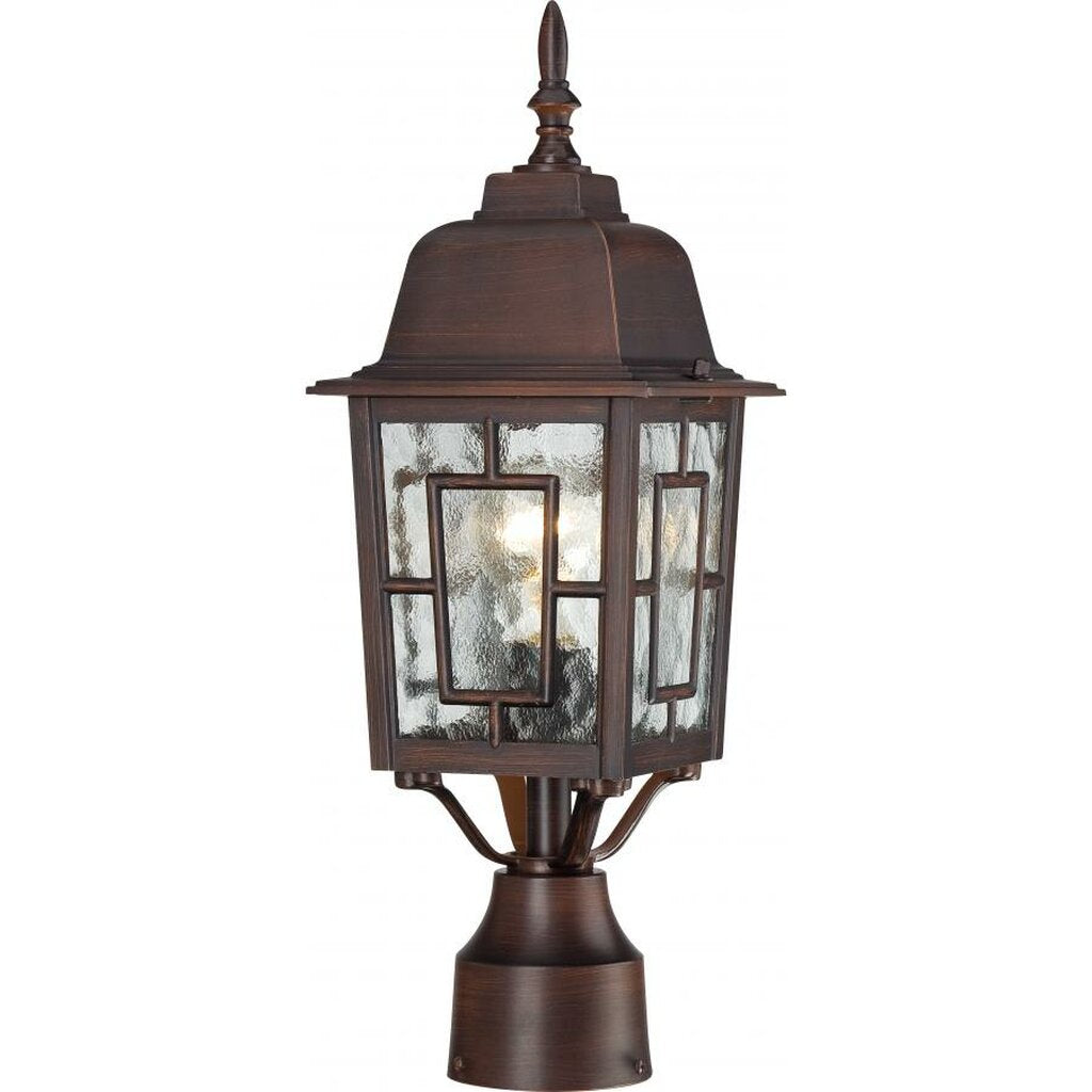 Satco 60-4928 Post Lantern Fixture Banyan; 1 Light; 17 in.; Outdoor