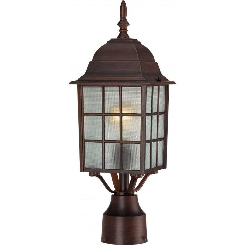 Satco 60-4908 Post Lantern Fixture Adams; 1 Light; 17 in.; Outdoor