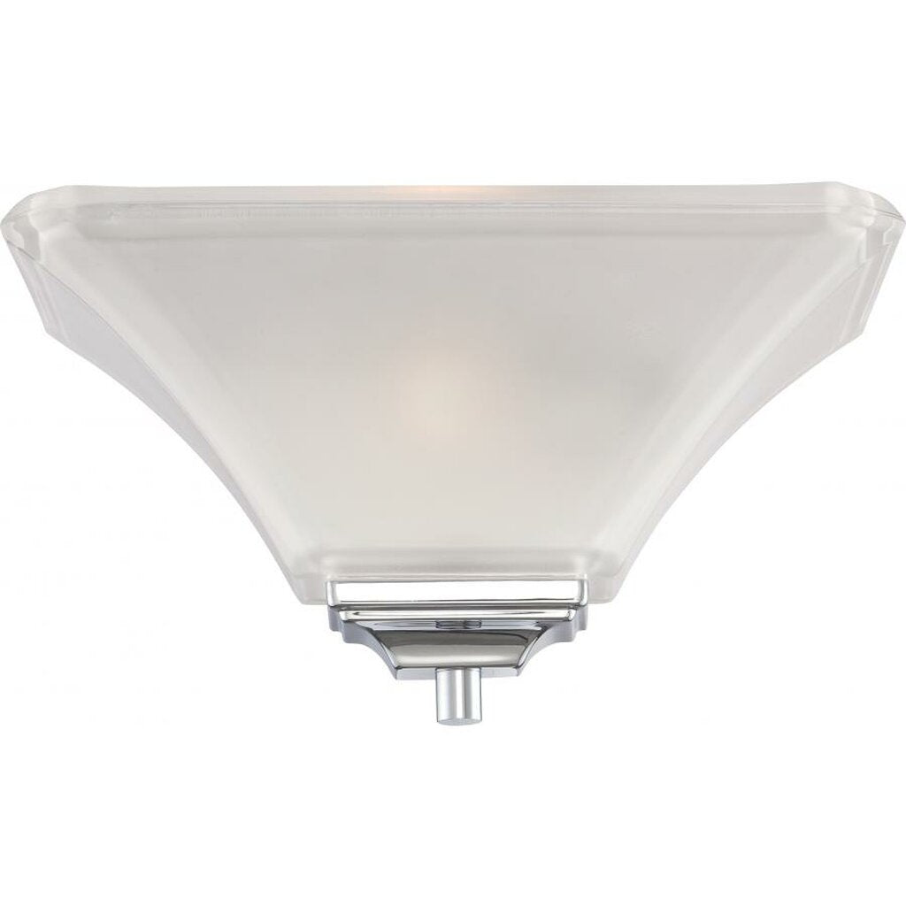 Satco 60-5373 Sconce Fixture Parker; 1 Light; Wall Polished Chrome
