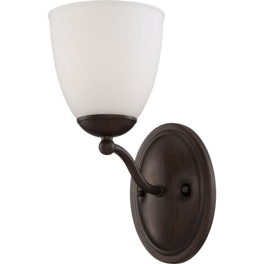 Satco 60-5131 Vanity Fixture Patton; 1 Light; with Frosted Glass
