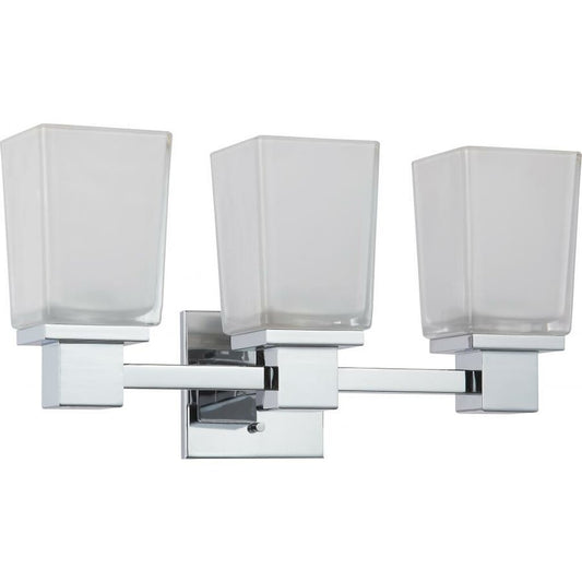 Satco 60-4003 Vanity Fixture Parker; 3 Light; with Sandstone Etched