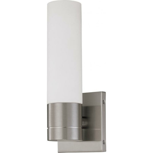 Satco 60-2934 Sconce Fixture Link; 1 Light; Tube Wall with White Glass
