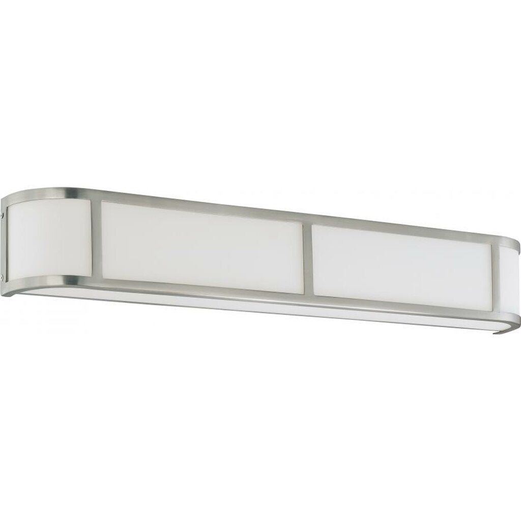 Satco 60-2875 Sconce Fixture Odeon; 4 Light; Wall with Satin White