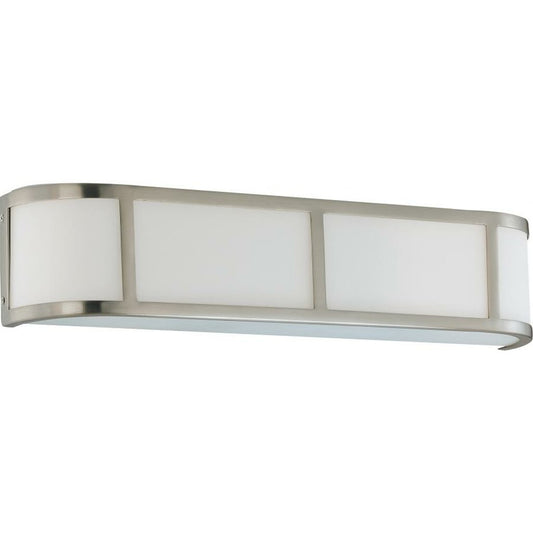 Satco 60-2873 Sconce Fixture Odeon; 3 Light; Wall with Satin White