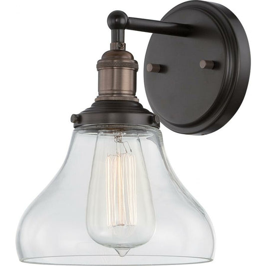 Satco 60-5513 Sconce Fixture Vintage; 1 Light; with Clear Glass;