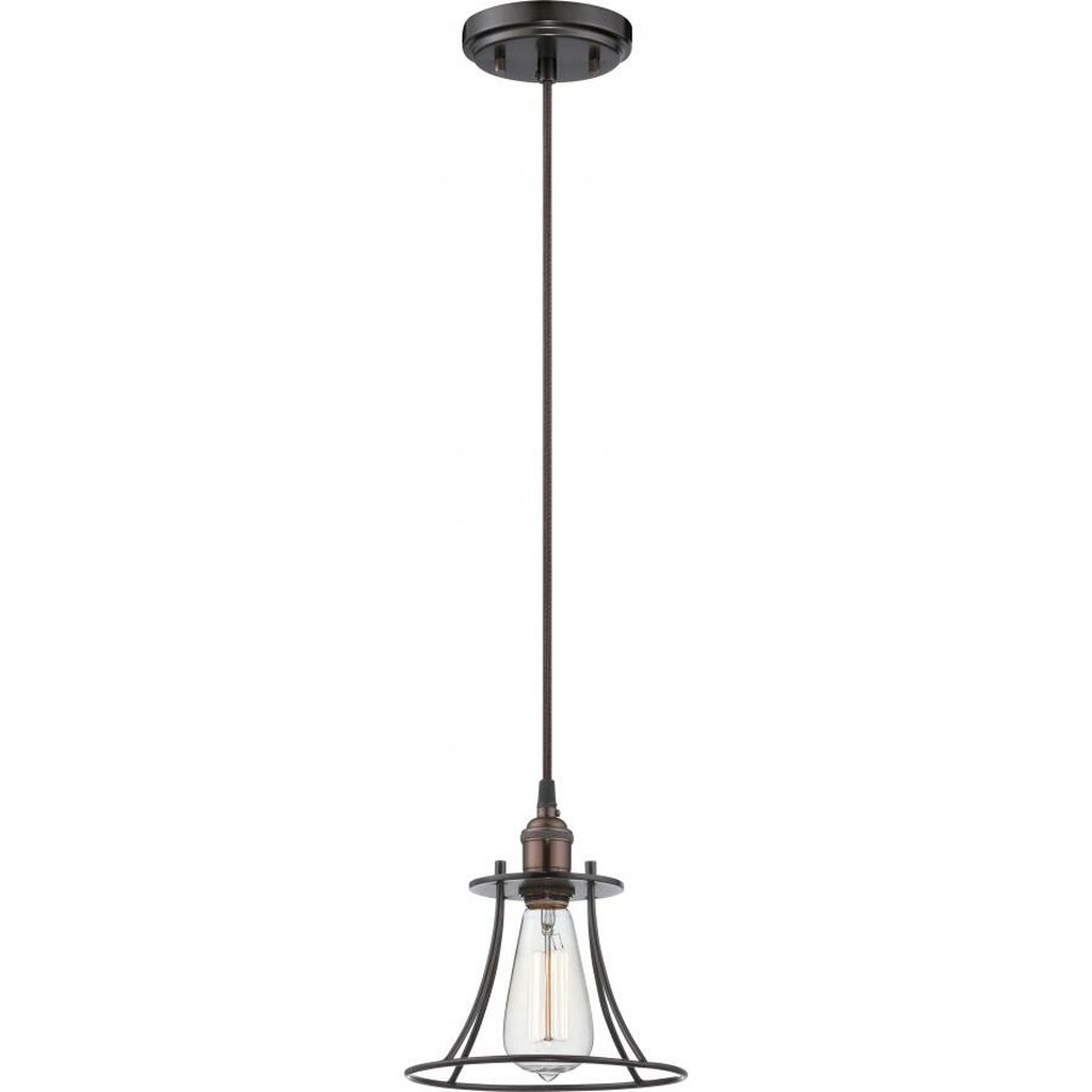 Satco 60-5511 Pendant Fixture Vintage; 1 Light; Caged Vintage Lamp