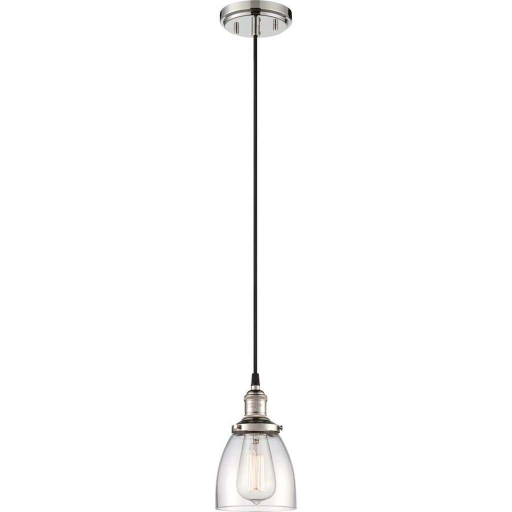 Satco 60-5404 Pendant Fixture Vintage; 1 Light; with Clear Glass;