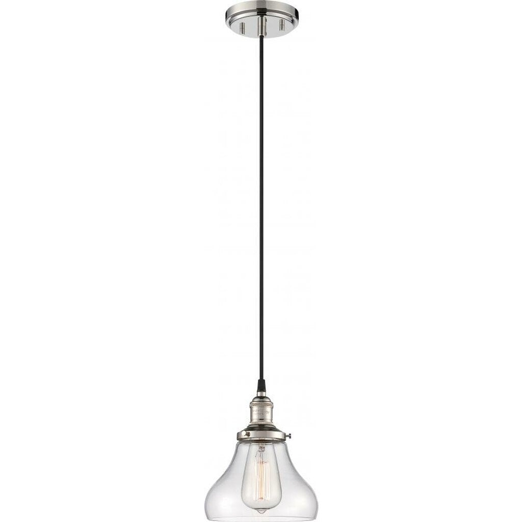 Satco 60-5403 Pendant Fixture Vintage; 1 Light; with Clear Glass;