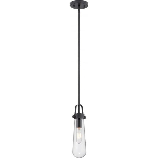 Satco 60-5362 Mini Pendant Fixture Beaker; 1 Light; with Clear Glass