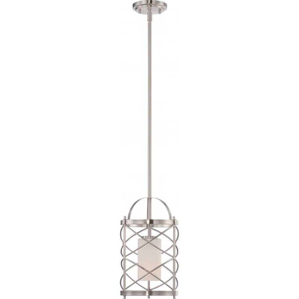 Satco 60-5332 Mini Pendant Fixture Ginger; 1 Light; with Etched Opal