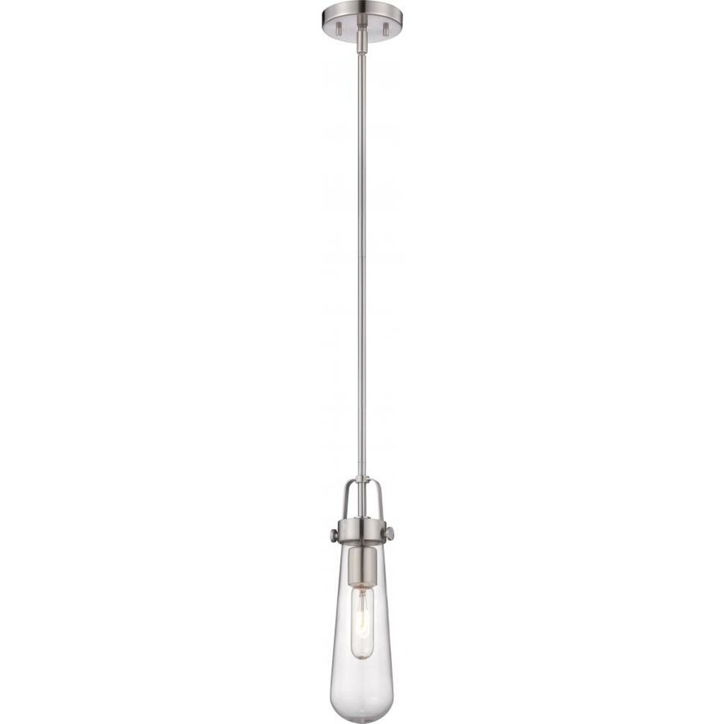 Satco 60-5262 Mini Pendant Fixture Beaker; 1 Light; with Clear Glass