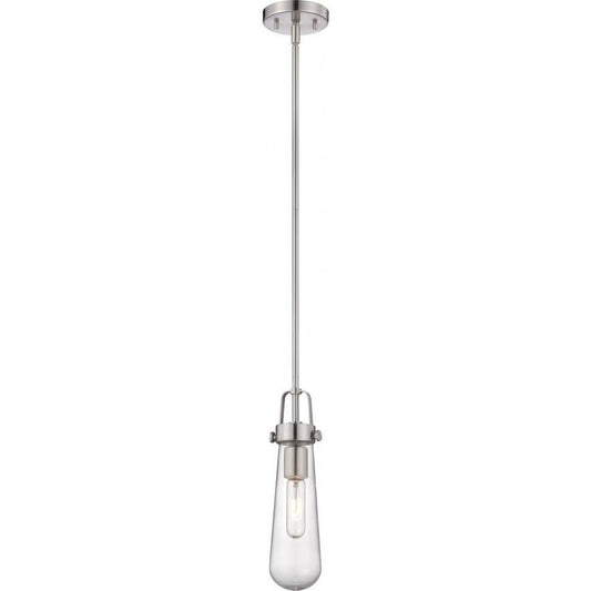 Satco 60-5262 Mini Pendant Fixture Beaker; 1 Light; with Clear Glass