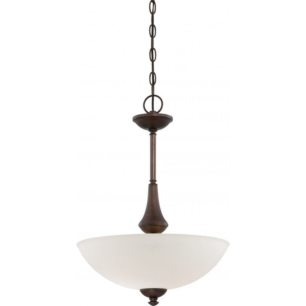 Satco 60-5138 Pendant Fixture Patton; 3 Light; with Frosted Glass
