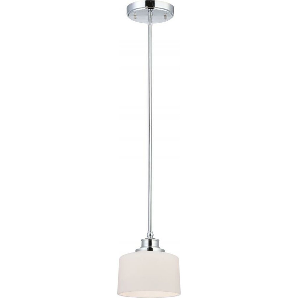 Satco 60-4588 Mini Pendant Fixture Soho; 1 Light; with Satin White