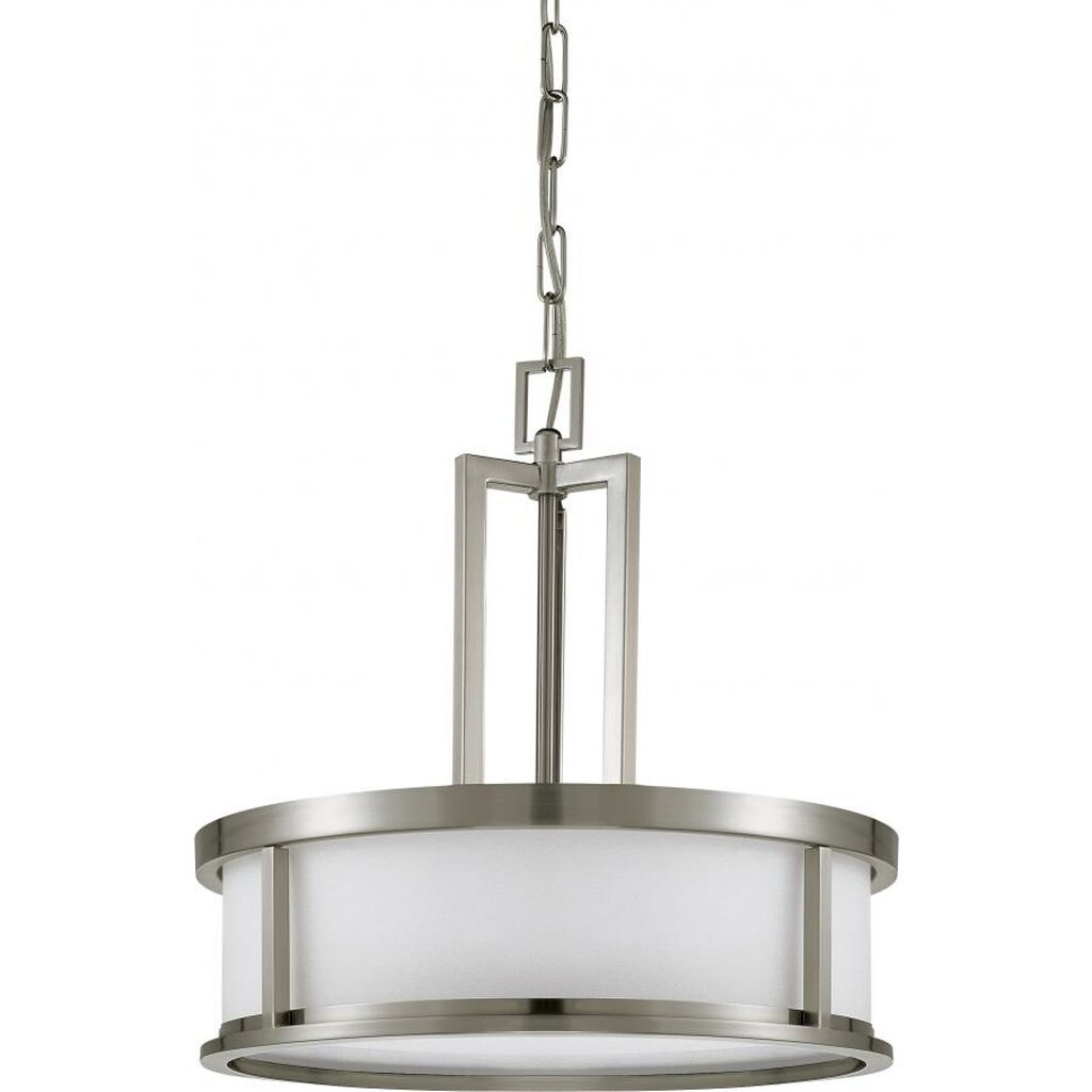 Satco 60-2857 Pendant Fixture Odeon; 4 Light; with Satin White Glass