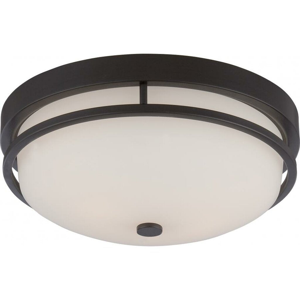 Satco 60-5586 Flush Mount Fixture Neval; 2 Light; Flush with Satin