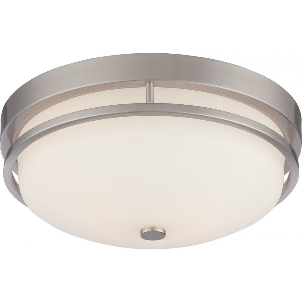Satco 60-5486 Flush Mount Fixture Neval; 2 Light; Flush with Satin