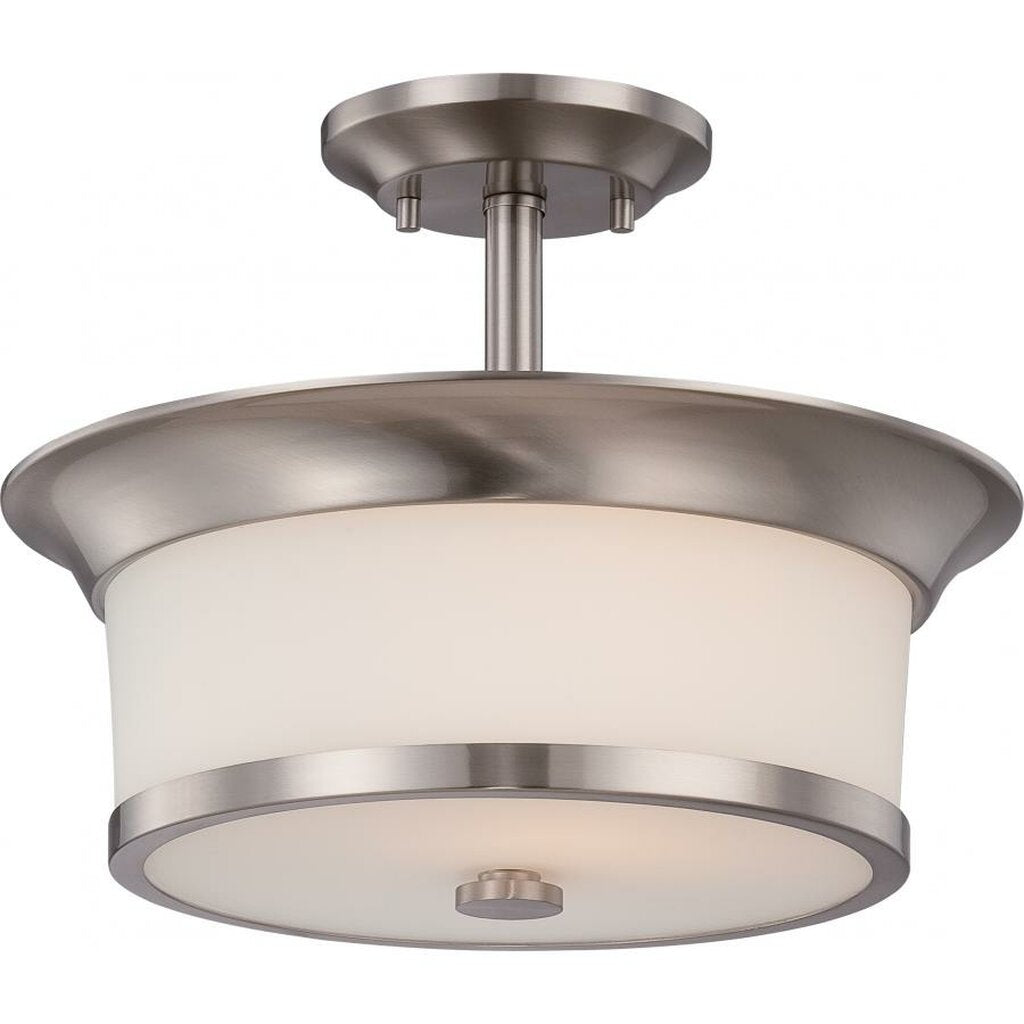 Satco 60-5450 Semi Flush Fixture Mobili; 2 Light; Semi-Flush with