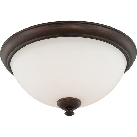 Satco 60-5141 Flush Mount Fixture Patton; 3 Light; Flush with Frosted